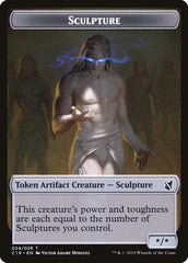 Bird (001) // Sculpture Double-Sided Token [Commander 2019 Tokens] | Good Games Cannington