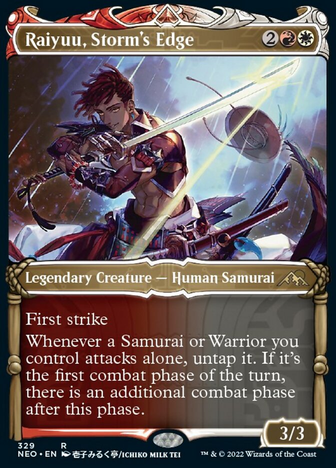 Raiyuu, Storm's Edge (Showcase Samurai) [Kamigawa: Neon Dynasty] | Good Games Cannington