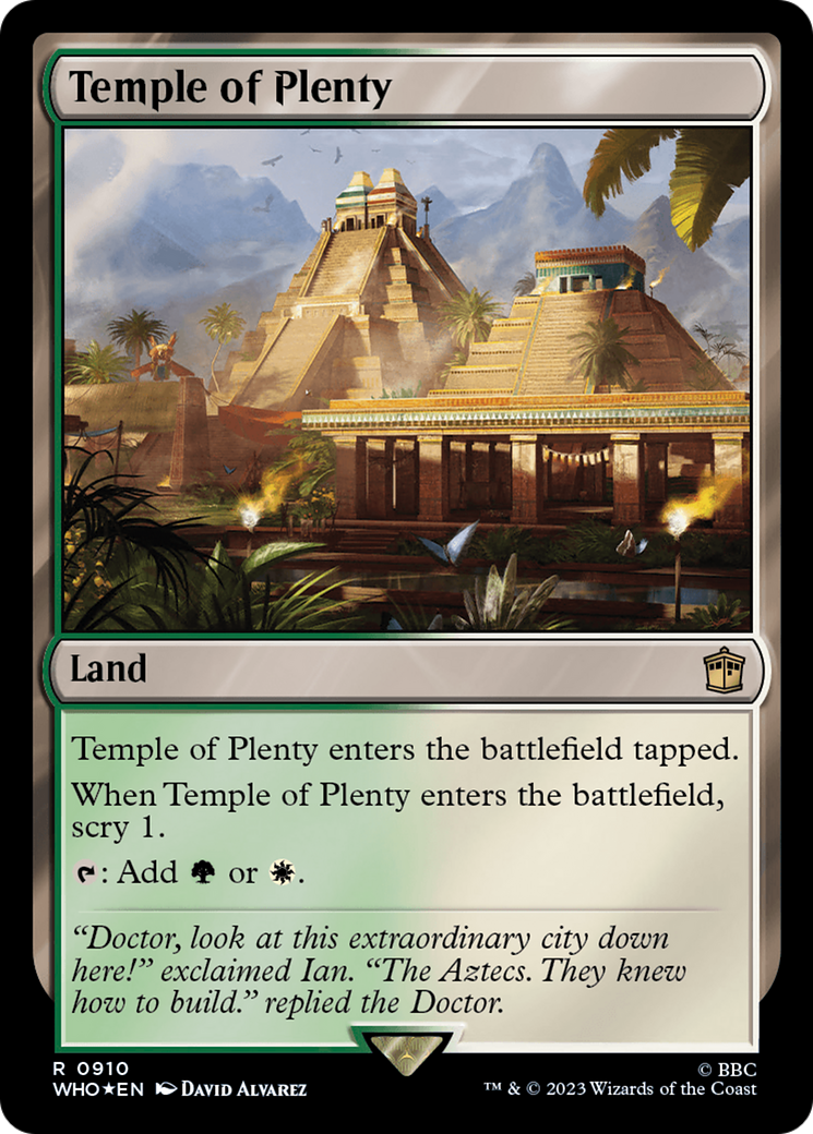 Temple of Plenty (Surge Foil) [Doctor Who] | Good Games Cannington
