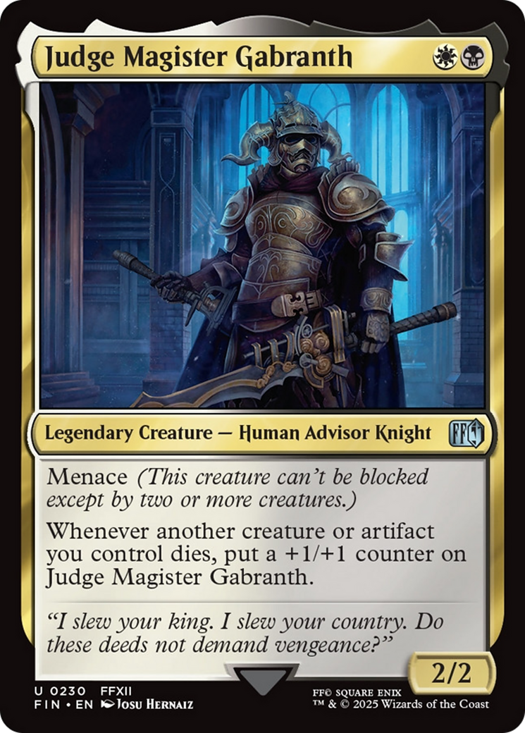 Judge Magister Gabranth [FINAL FANTASY] | Good Games Cannington