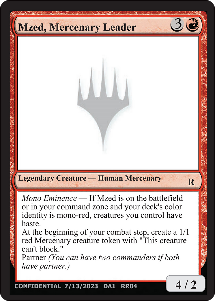 Mzed, Mercenary Leader [Unknown Event] | Good Games Cannington