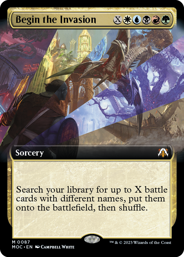 Begin the Invasion (Extended Art) [March of the Machine Commander] | Good Games Cannington