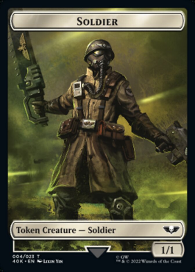 Soldier (004) // Arco-Flagellant Double-Sided Token [Warhammer 40,000 Tokens] | Good Games Cannington
