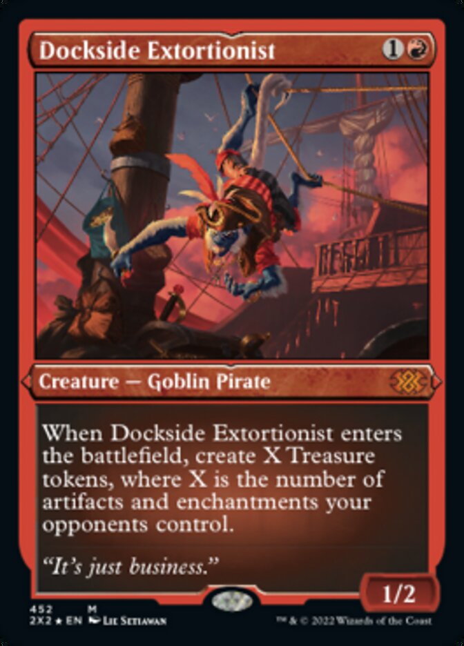 Dockside Extortionist (Foil Etched) [Double Masters 2022] | Good Games Cannington