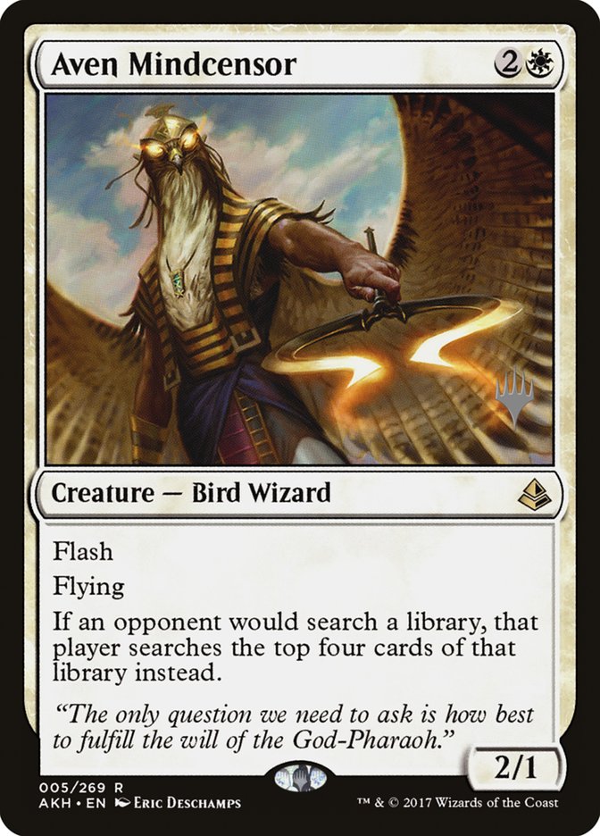 Aven Mindcensor (Promo Pack) [Amonkhet Promos] | Good Games Cannington