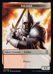 Soldier (33) // Devil Double-Sided Token [Streets of New Capenna Commander Tokens] | Good Games Cannington