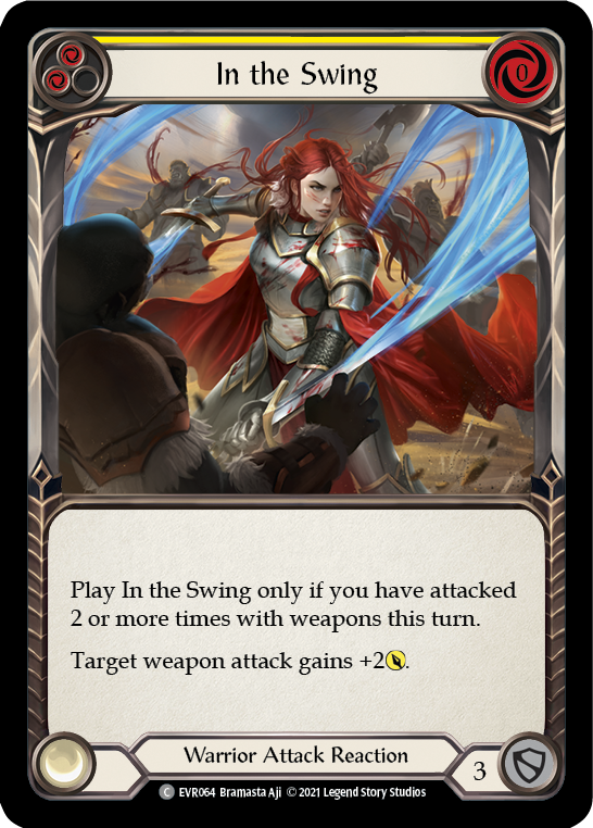 In the Swing (Yellow) [EVR064] (Everfest)  1st Edition Rainbow Foil | Good Games Cannington