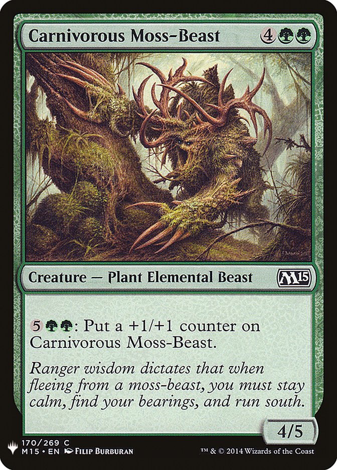 Carnivorous Moss-Beast [Mystery Booster] | Good Games Cannington