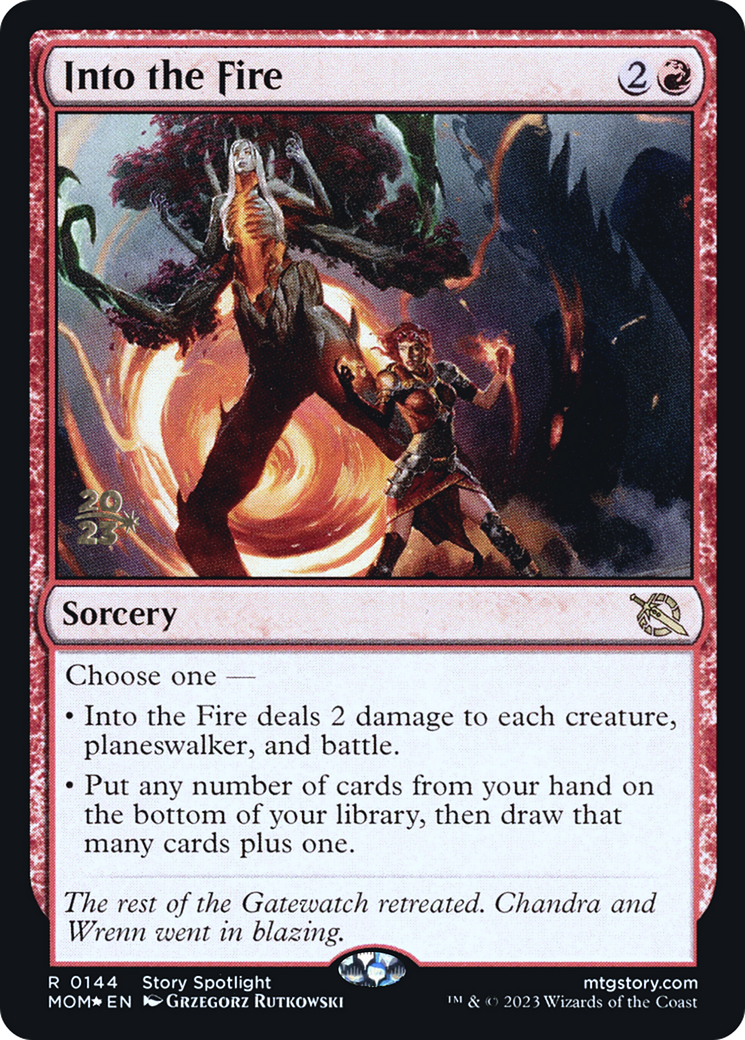 Into the Fire [March of the Machine Prerelease Promos] | Good Games Cannington