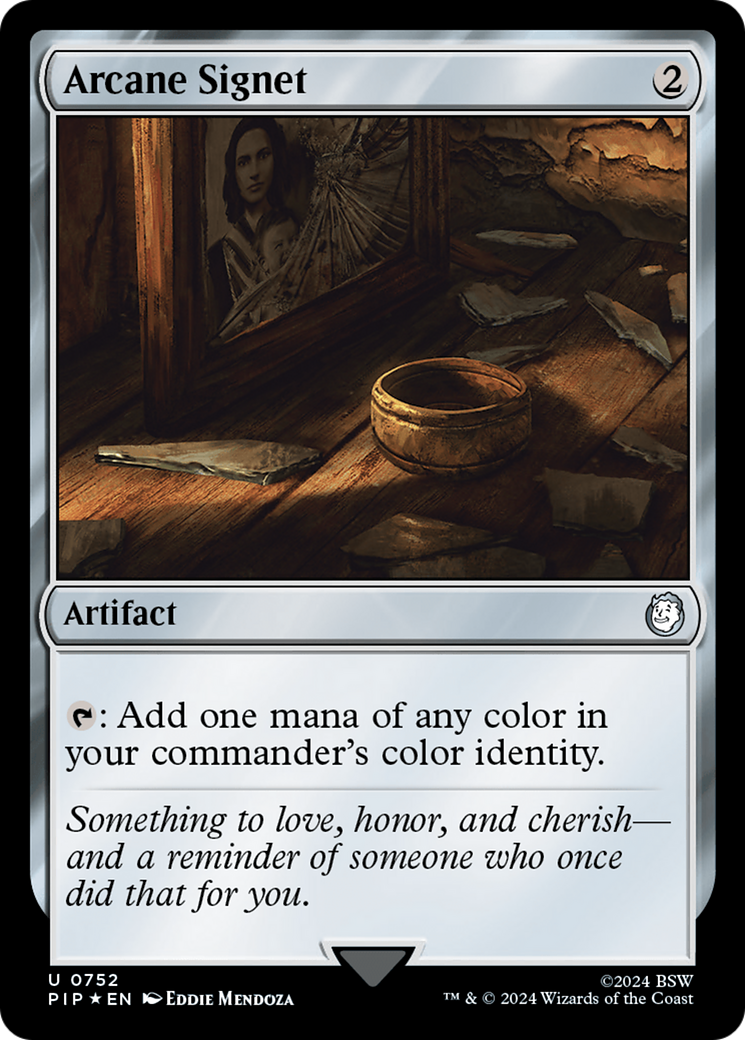 Arcane Signet (Surge Foil) [Fallout] | Good Games Cannington
