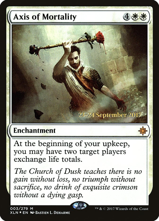 Axis of Mortality [Ixalan Prerelease Promos] | Good Games Cannington