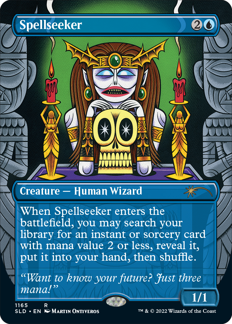 Spellseeker (Borderless) [Secret Lair Drop Series] | Good Games Cannington