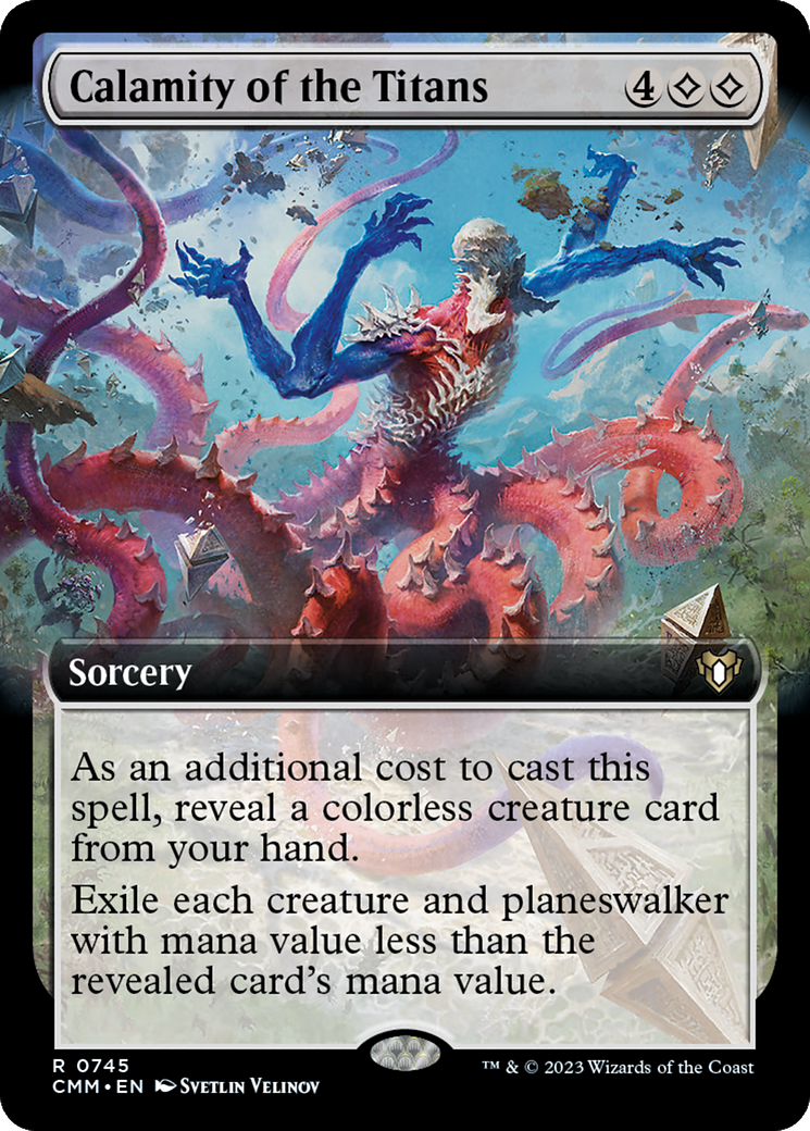 Calamity of the Titans (Extended Art) [Commander Masters] | Good Games Cannington
