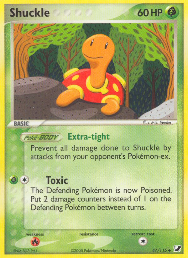 Shuckle (47/115) [EX: Unseen Forces] | Good Games Cannington