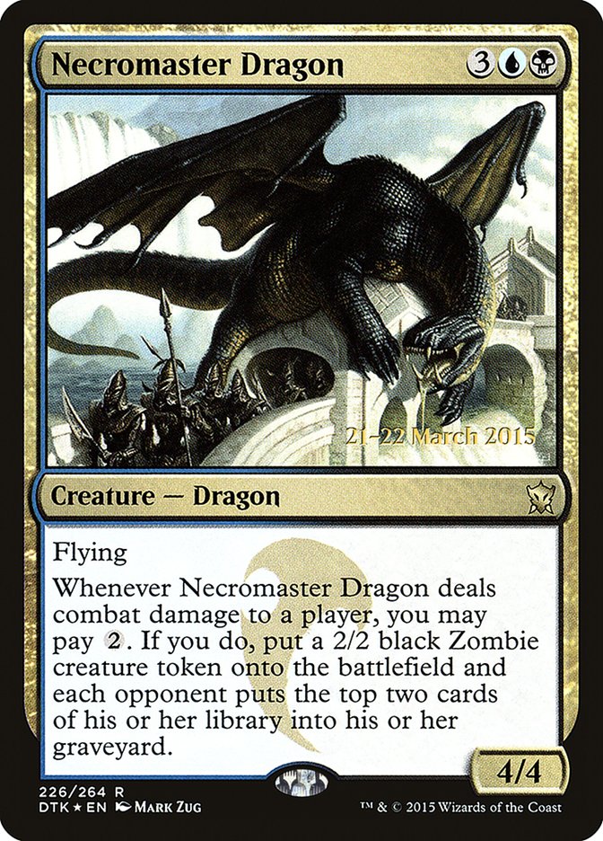 Necromaster Dragon [Dragons of Tarkir Prerelease Promos] | Good Games Cannington