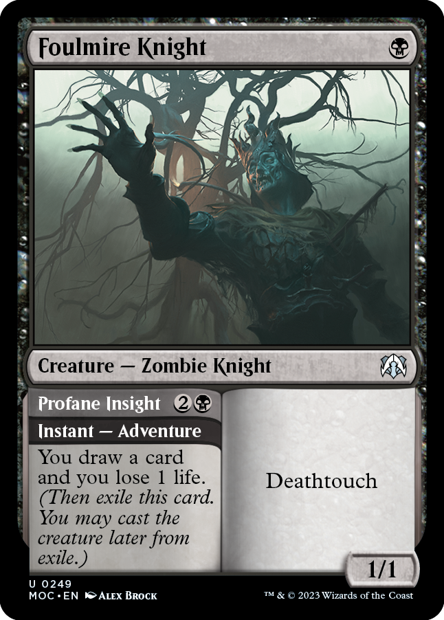 Foulmire Knight // Profane Insight [March of the Machine Commander] | Good Games Cannington
