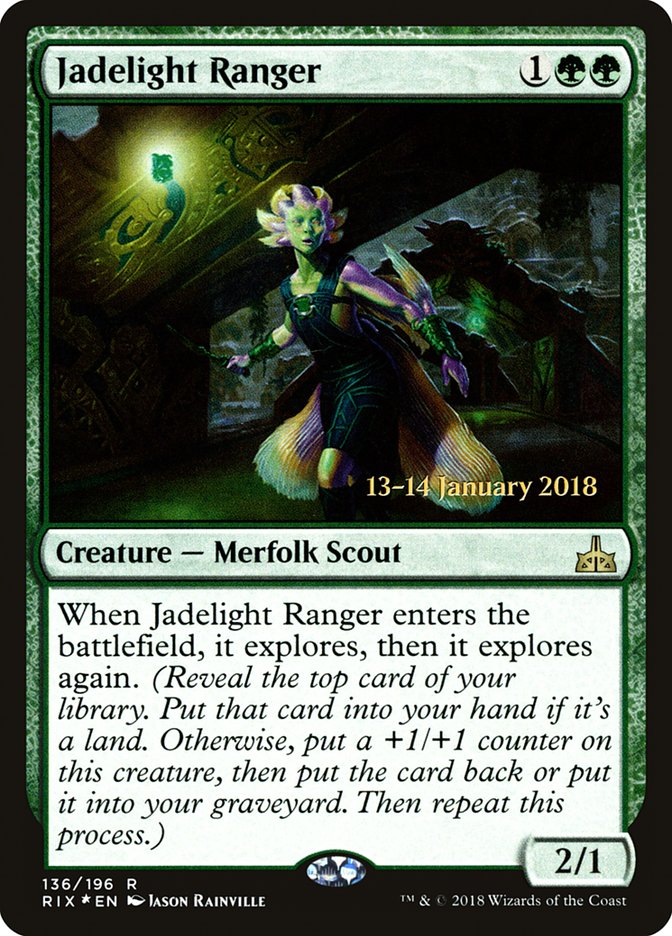 Jadelight Ranger [Rivals of Ixalan Prerelease Promos] | Good Games Cannington