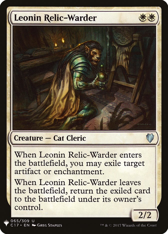 Leonin Relic-Warder [Mystery Booster] | Good Games Cannington