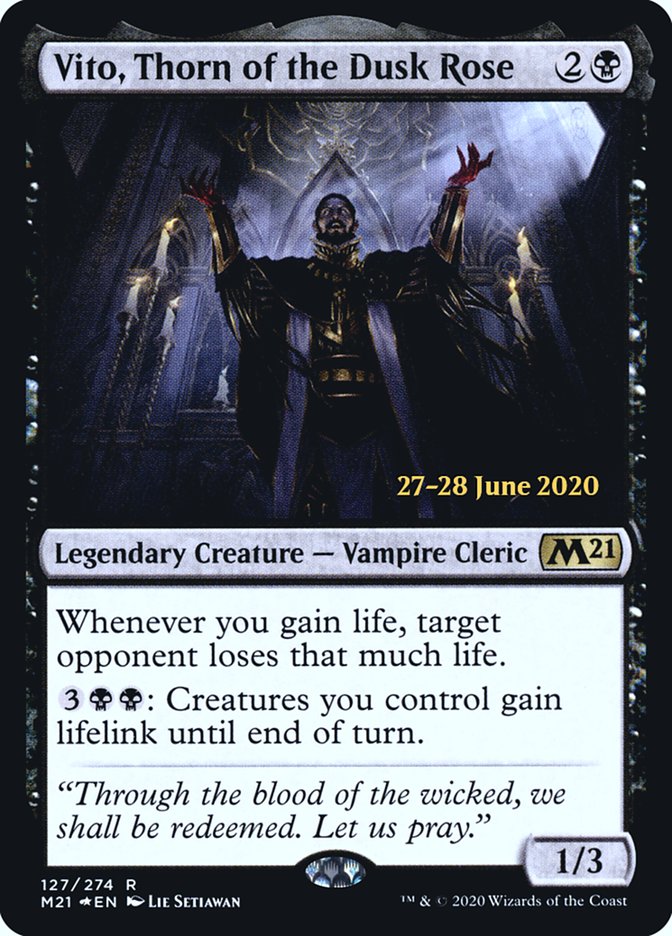 Vito, Thorn of the Dusk Rose [Core Set 2021 Prerelease Promos] | Good Games Cannington
