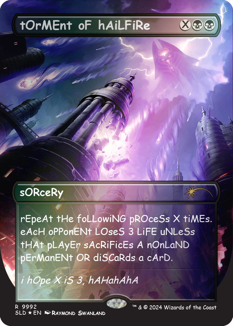 tOrMEnt oF hAiLFiRe (Rainbow Foil) [Secret Lair Drop Series] | Good Games Cannington