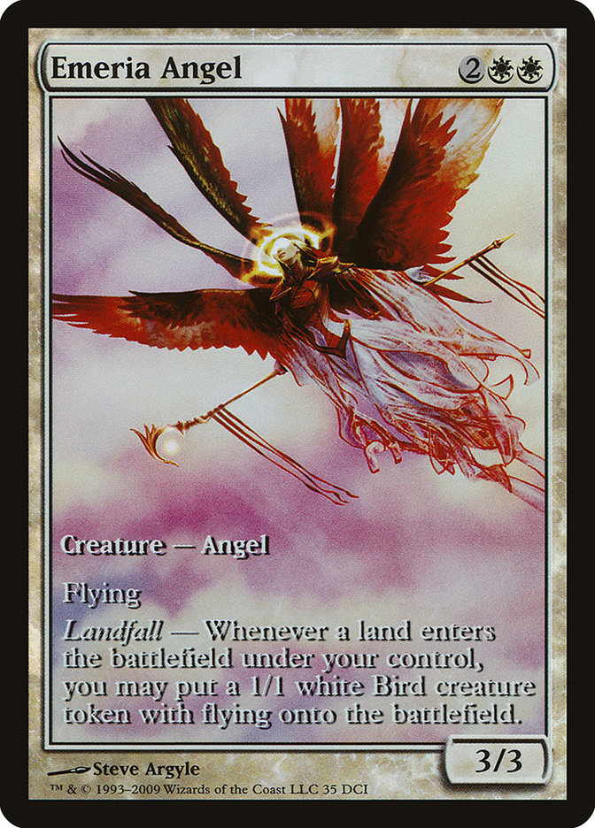 Emeria Angel (Game Day) (Extended Art) [Zendikar Promos] | Good Games Cannington