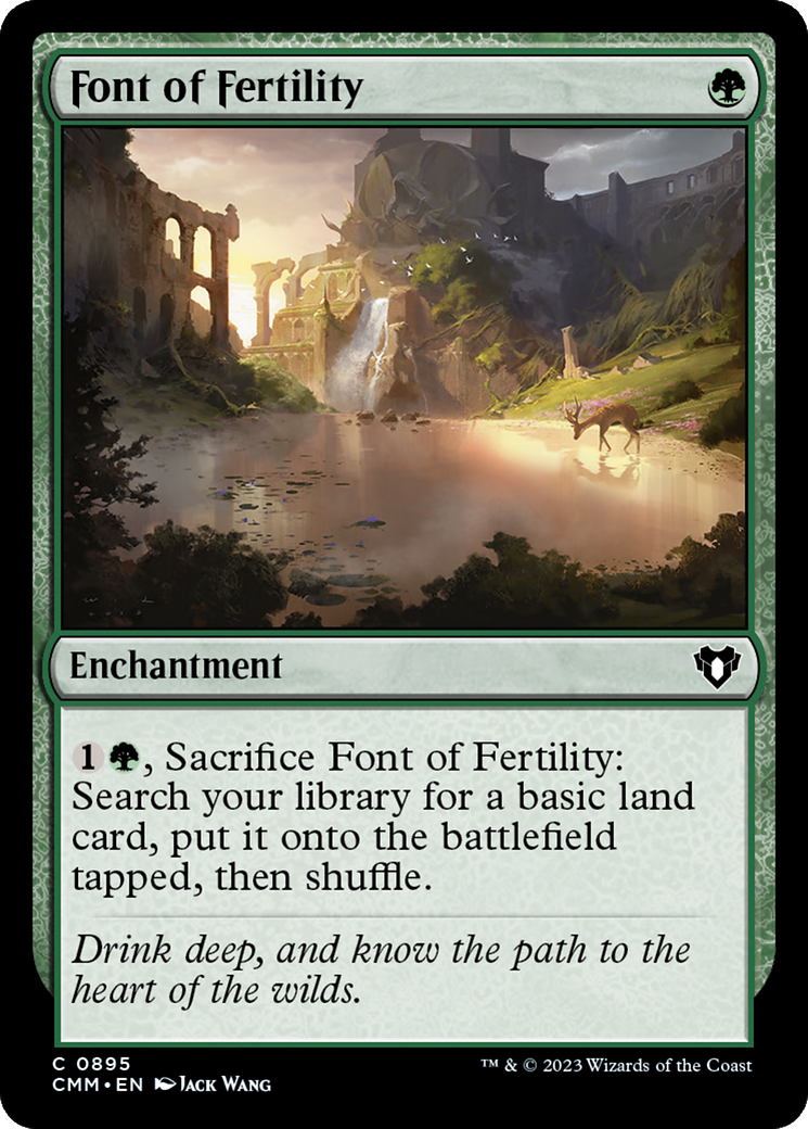 Font of Fertility [Commander Masters] | Good Games Cannington