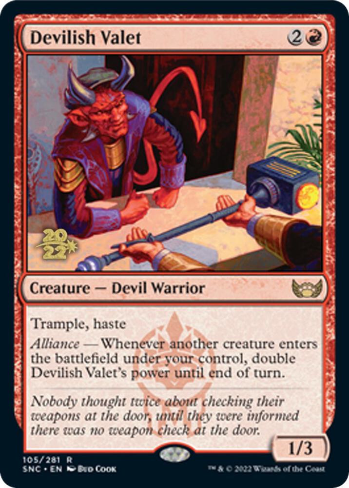 Devilish Valet 105s/161 (Prerelease Cards)  - Foil | Good Games Cannington
