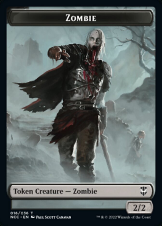 Zombie // Goat Double-Sided Token [Streets of New Capenna Commander Tokens] | Good Games Cannington