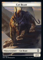 Soldier (09) // Cat Beast Double-Sided Token [Streets of New Capenna Commander Tokens] | Good Games Cannington