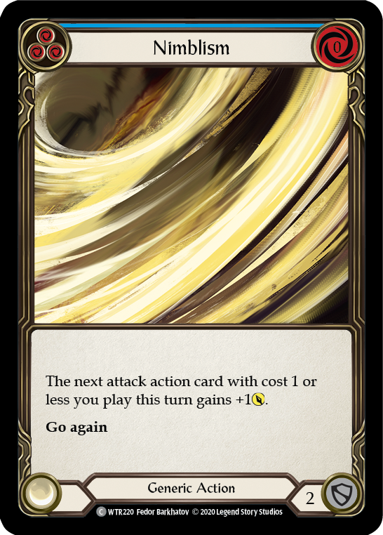 Nimblism (Blue) [U-WTR220] (Welcome to Rathe Unlimited)  Unlimited Rainbow Foil | Good Games Cannington