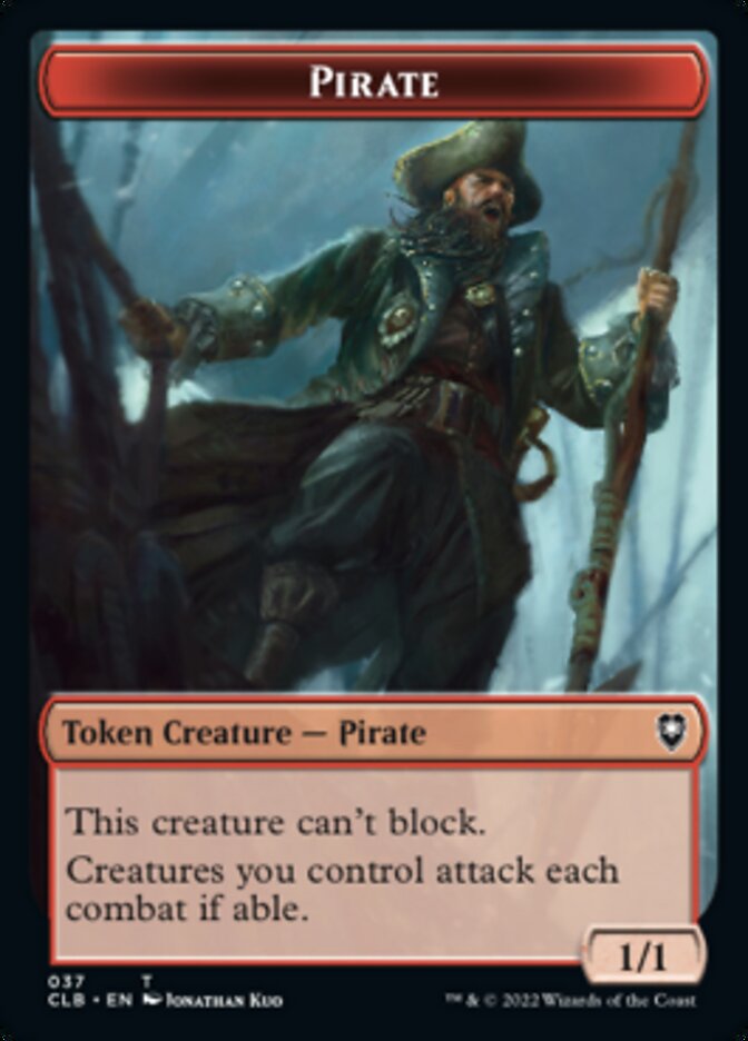 Pirate // Goblin Double-Sided Token [Commander Legends: Battle for Baldur's Gate Tokens] | Good Games Cannington