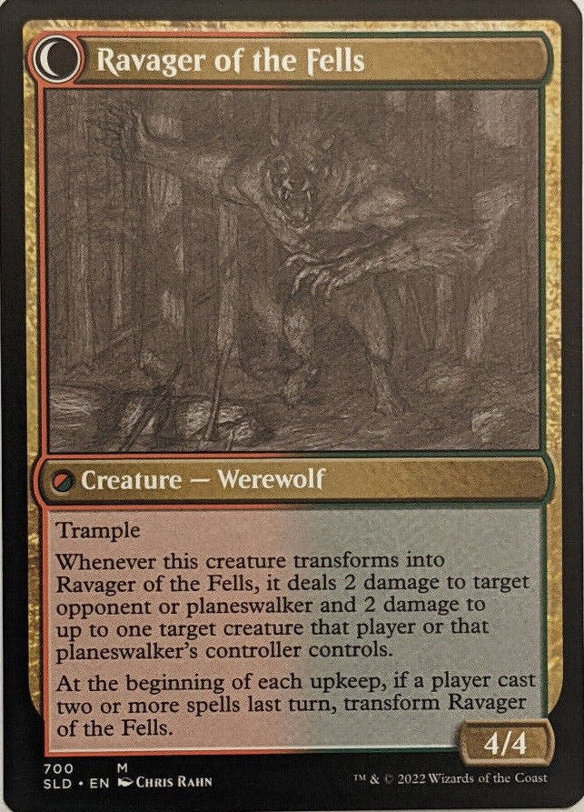 Huntmaster of the Fells // Ravager of the Fells (Sketch) [Secret Lair Drop Promos] | Good Games Cannington