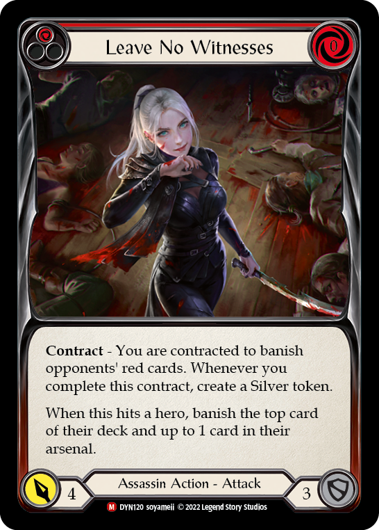 Leave No Witnesses [DYN120] (Dynasty)  Rainbow Foil | Good Games Cannington