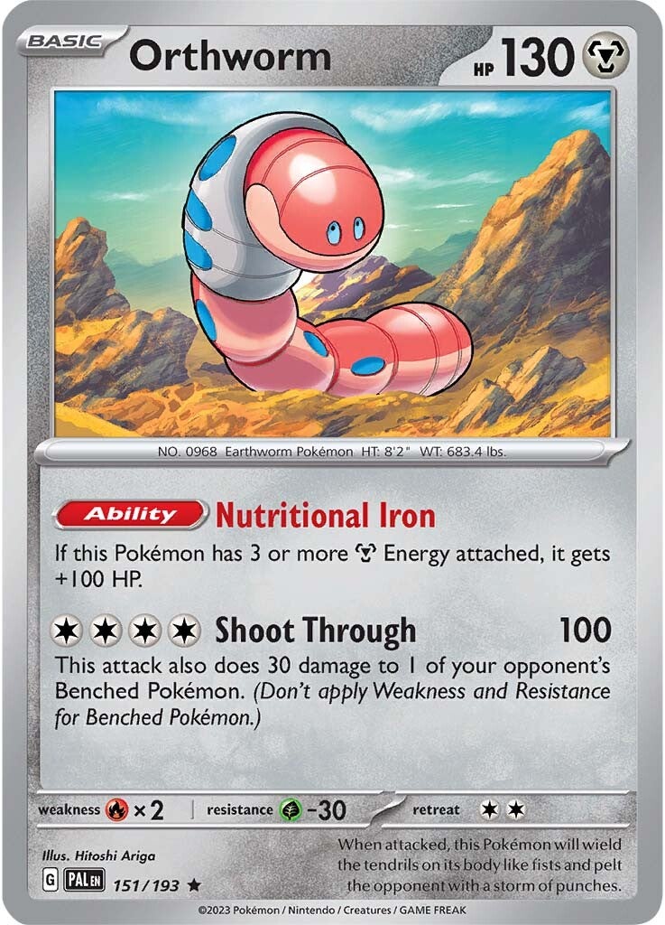 Orthworm (151/193) [Scarlet & Violet: Paldea Evolved] | Good Games Cannington