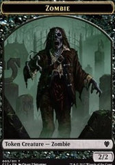 Zombie // Gold Double-Sided Token [Commander 2017 Tokens] | Good Games Cannington