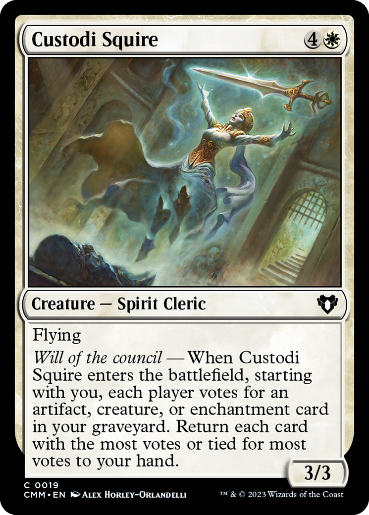 Custodi Squire [Commander Masters] | Good Games Cannington