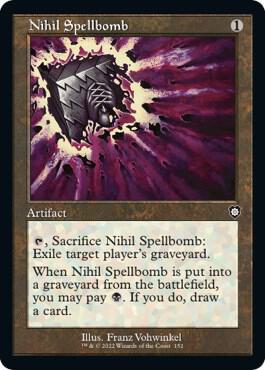 Nihil Spellbomb Retro Frame 152 (Commander: The Brothers' War)  | Good Games Cannington