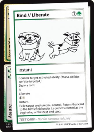 Bind // Liberate (2021 Edition) [Mystery Booster Playtest Cards] | Good Games Cannington