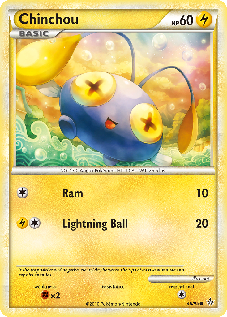 Chinchou (48/95) [HeartGold & SoulSilver: Unleashed] | Good Games Cannington