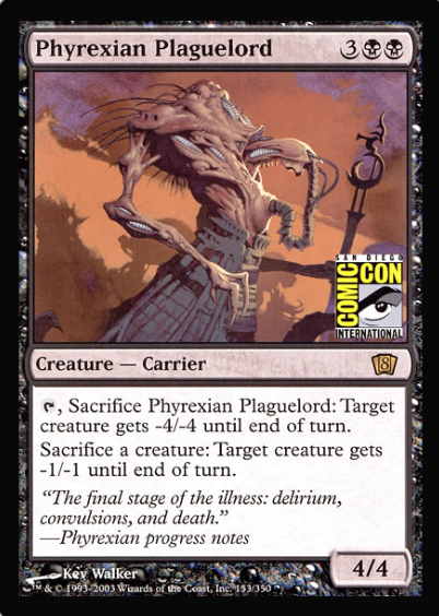 Phyrexian Plaguelord (San Diego Comic Con Oversized) [Oversize Cards] | Good Games Cannington