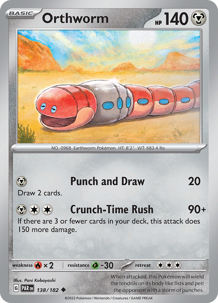 Orthworm (138/182) [Scarlet & Violet: Paradox Rift] | Good Games Cannington