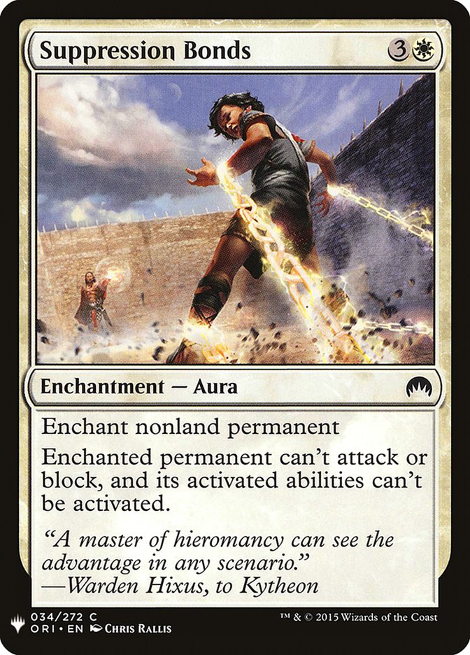Suppression Bonds [Mystery Booster] | Good Games Cannington
