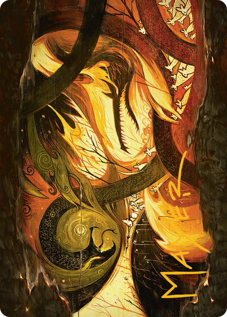 Season of Loss Art Card (Gold-Stamped Signature) [Bloomburrow Art Series] | Good Games Cannington