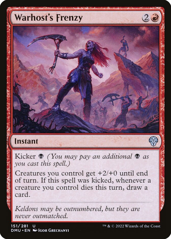 Warhost's Frenzy 151/281 (Dominaria United)  | Good Games Cannington