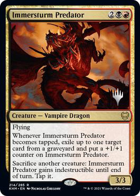 Immersturm Predator (Promo Pack) [Kaldheim Promos] | Good Games Cannington