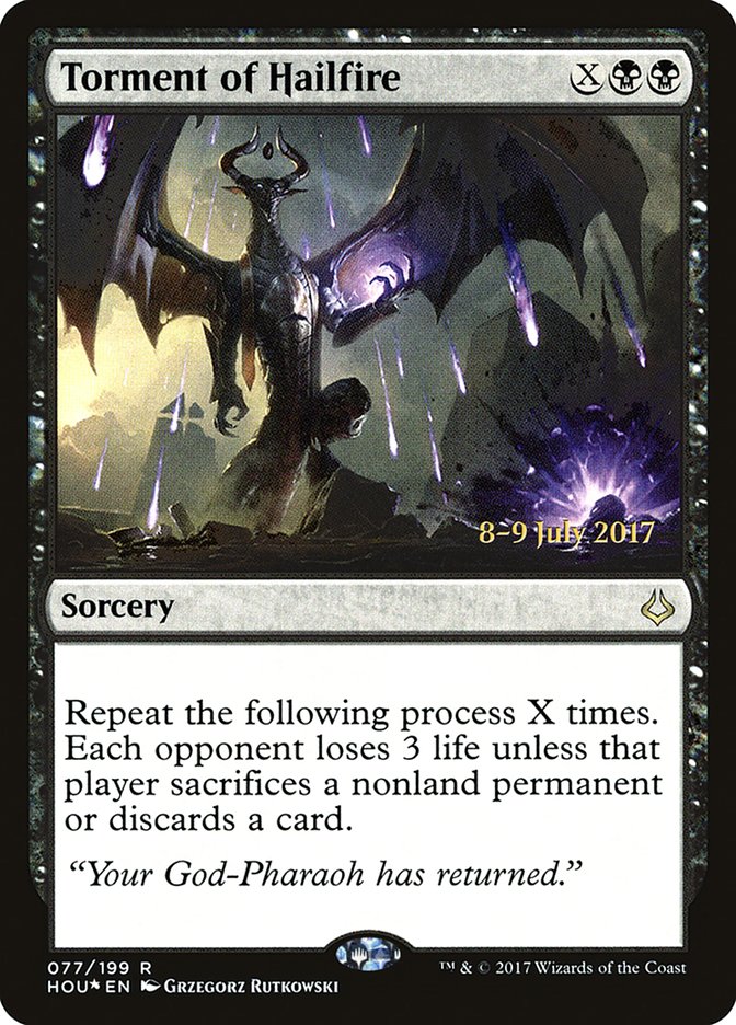 Torment of Hailfire [Hour of Devastation Prerelease Promos] | Good Games Cannington