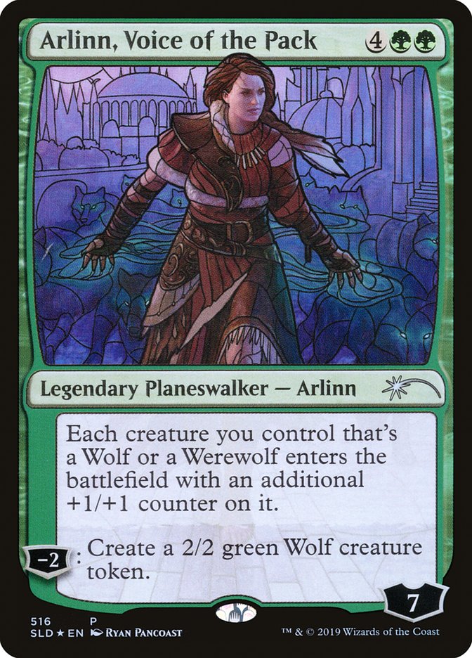 Arlinn, Voice of the Pack (Stained Glass) [Secret Lair Drop Promos] | Good Games Cannington