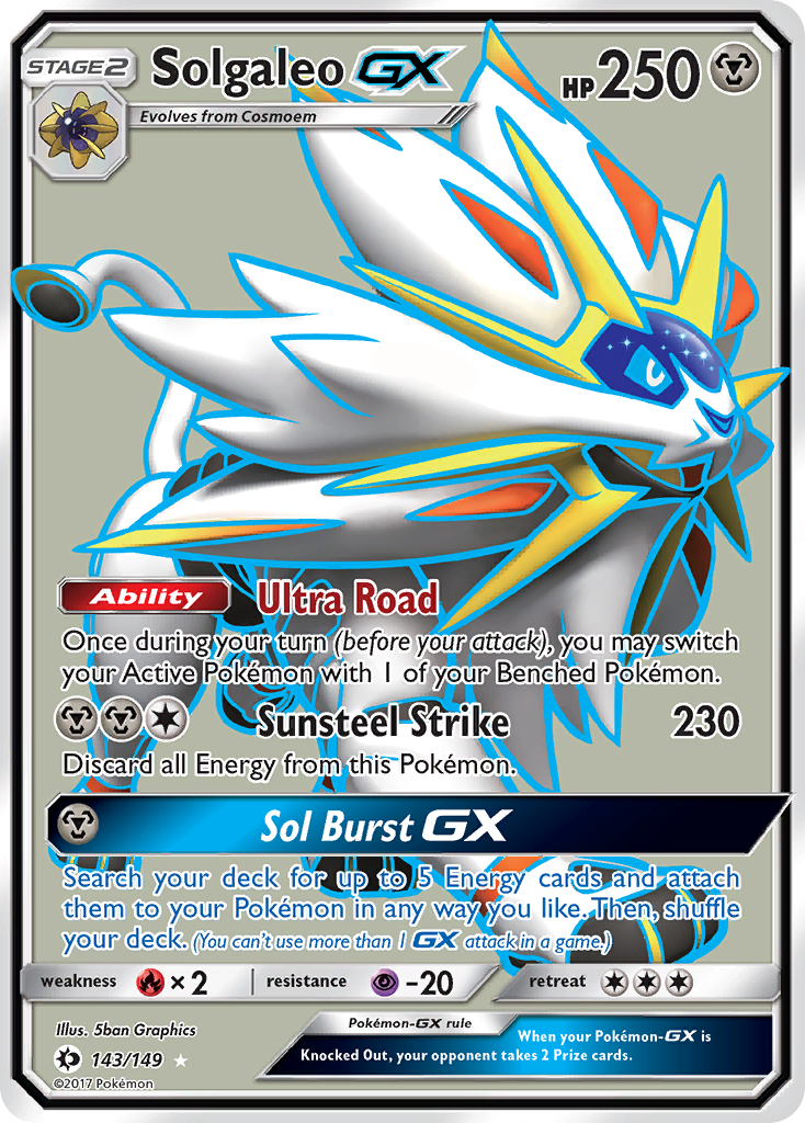 Solgaleo GX (143/149) [Sun & Moon: Base Set] | Good Games Cannington