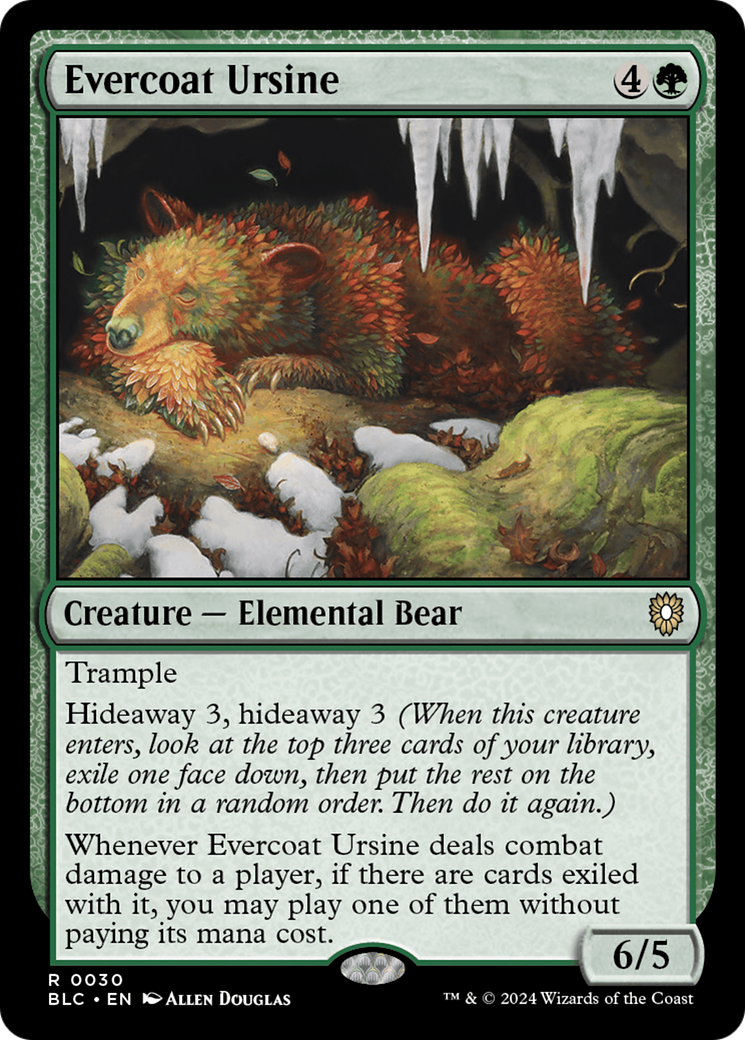 Evercoat Ursine [Bloomburrow Commander] | Good Games Cannington
