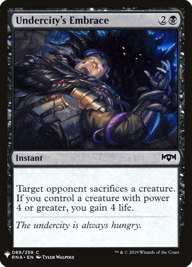 Undercity's Embrace [Mystery Booster] | Good Games Cannington